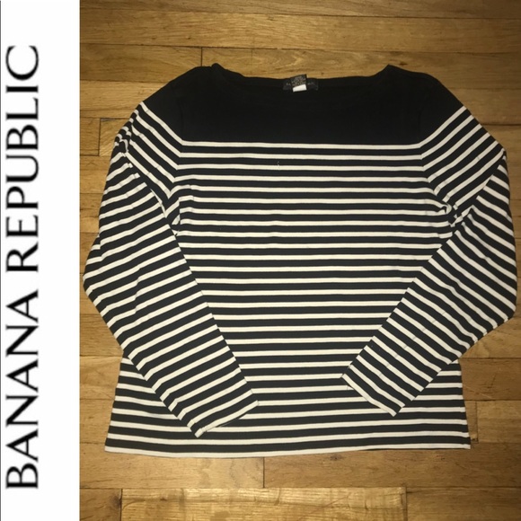 Banana Republic Tops - BR Navy/White Nautical Top